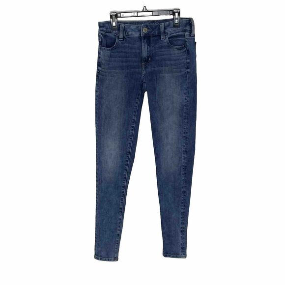 American Eagle Outfitters Stretch x 4 Jegging Medium Wash Jeans Sz 4 Regular. - Picture 1 of 8